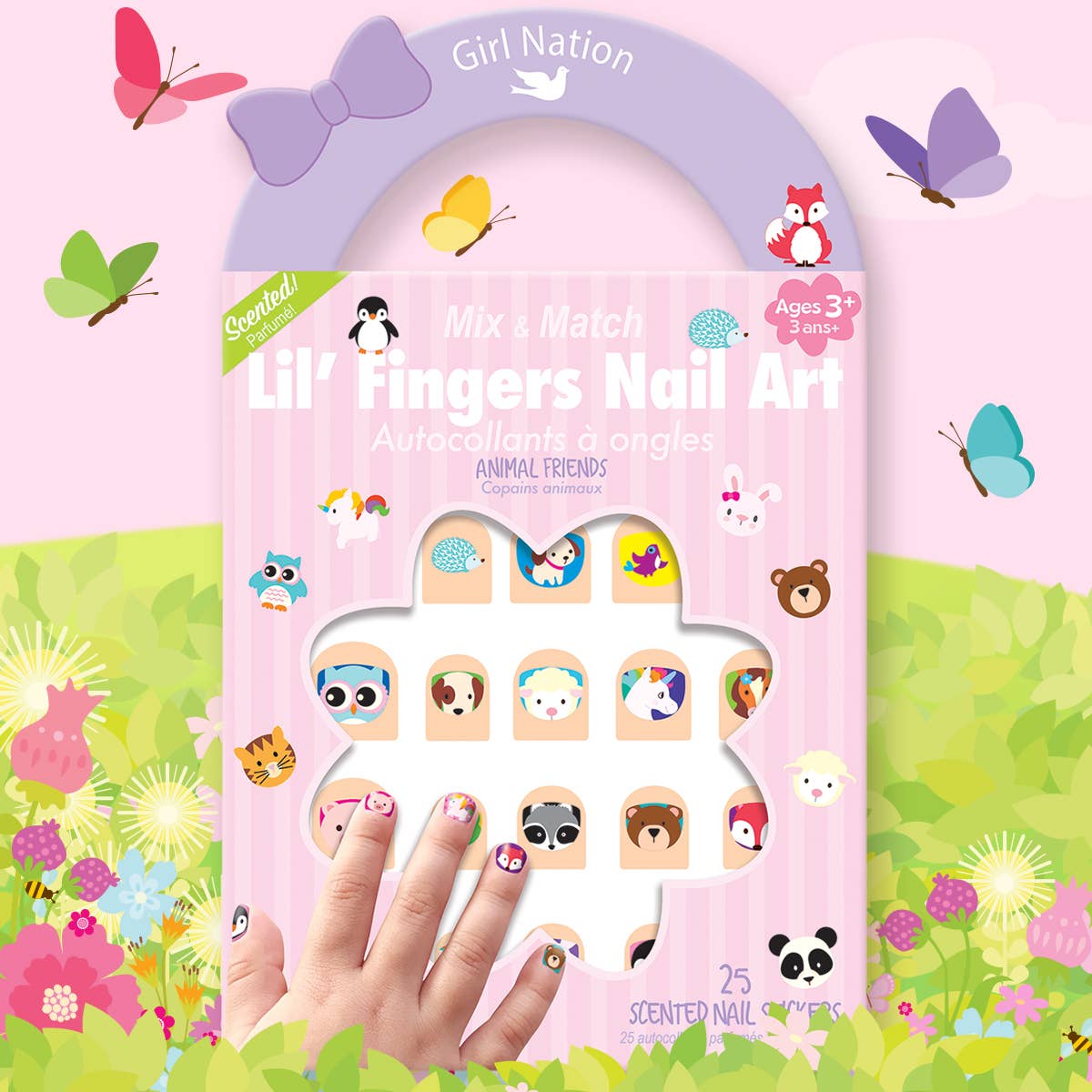 Lil' Fingers Nail Art Stickers - Animal Friends - TAYLOR + MAXThe Piggy Story