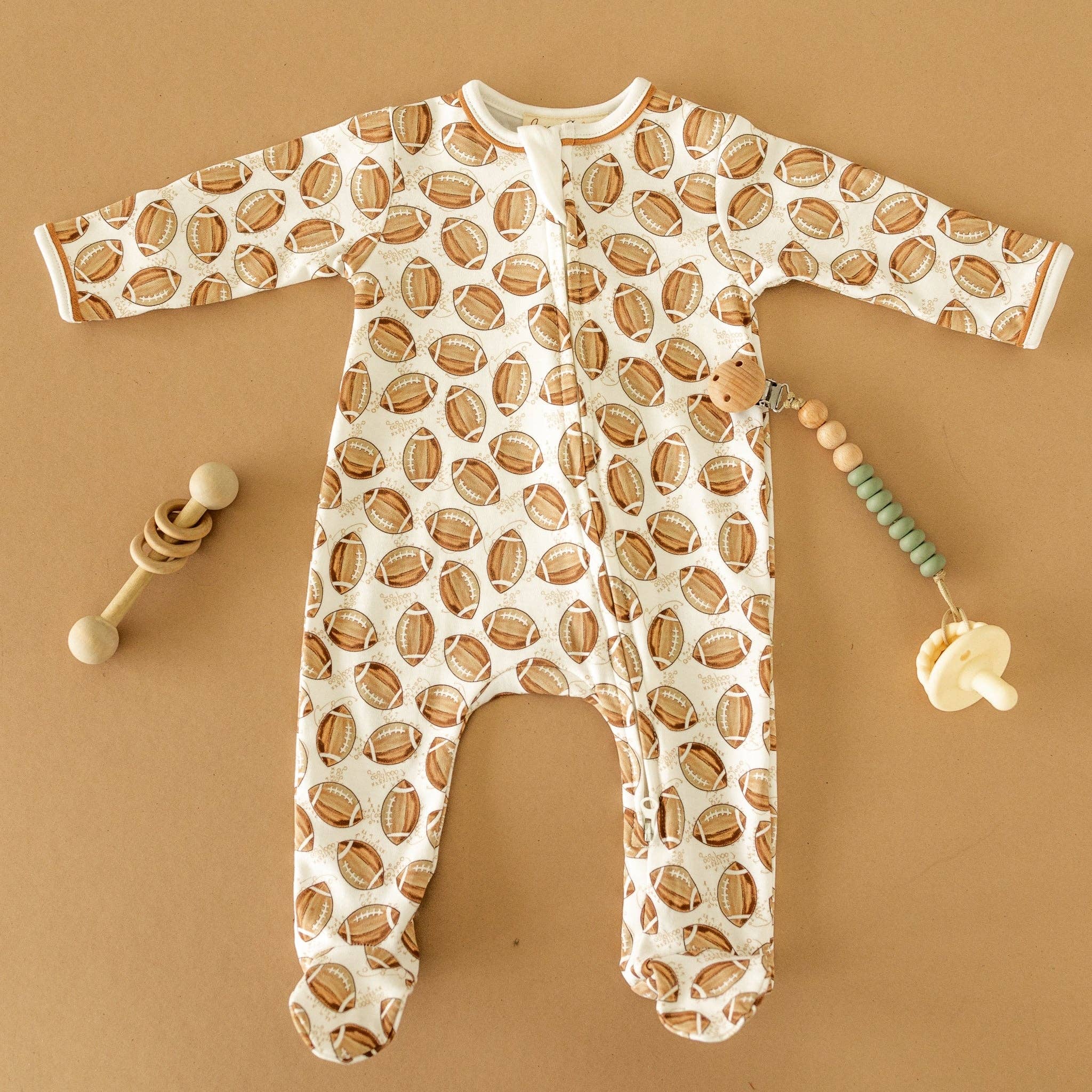 Little Champs Zip Footie: Newborn Magnolia BabyTAYLOR + MAX