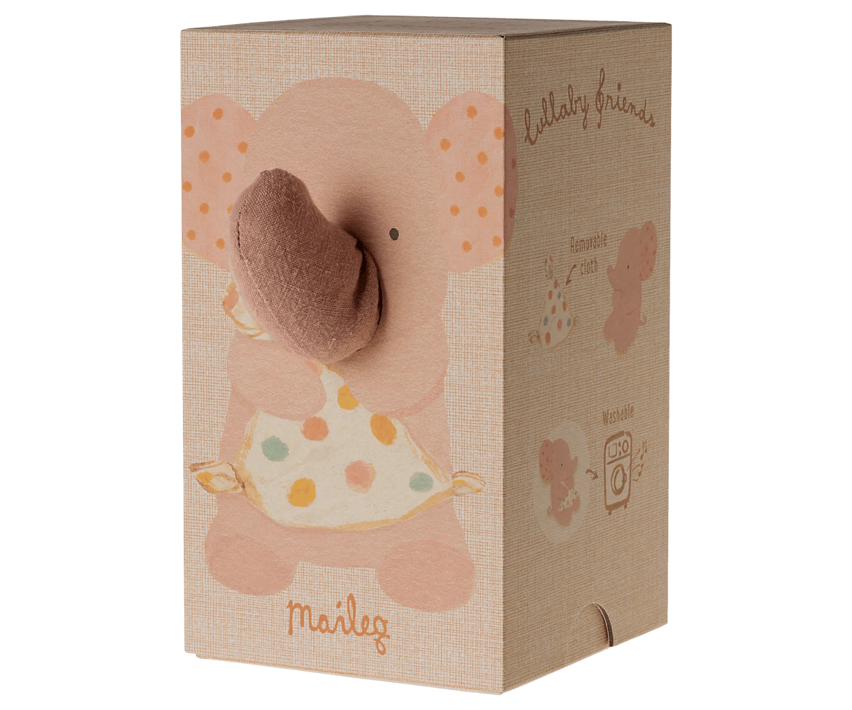 Lullaby Friends | Elephant, Old Rose Baby Activity ToysMailegTAYLOR + MAX