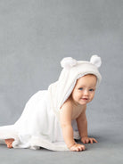 Luxe™ Baby Towel: Blue - TAYLOR + MAXLittle Giraffe