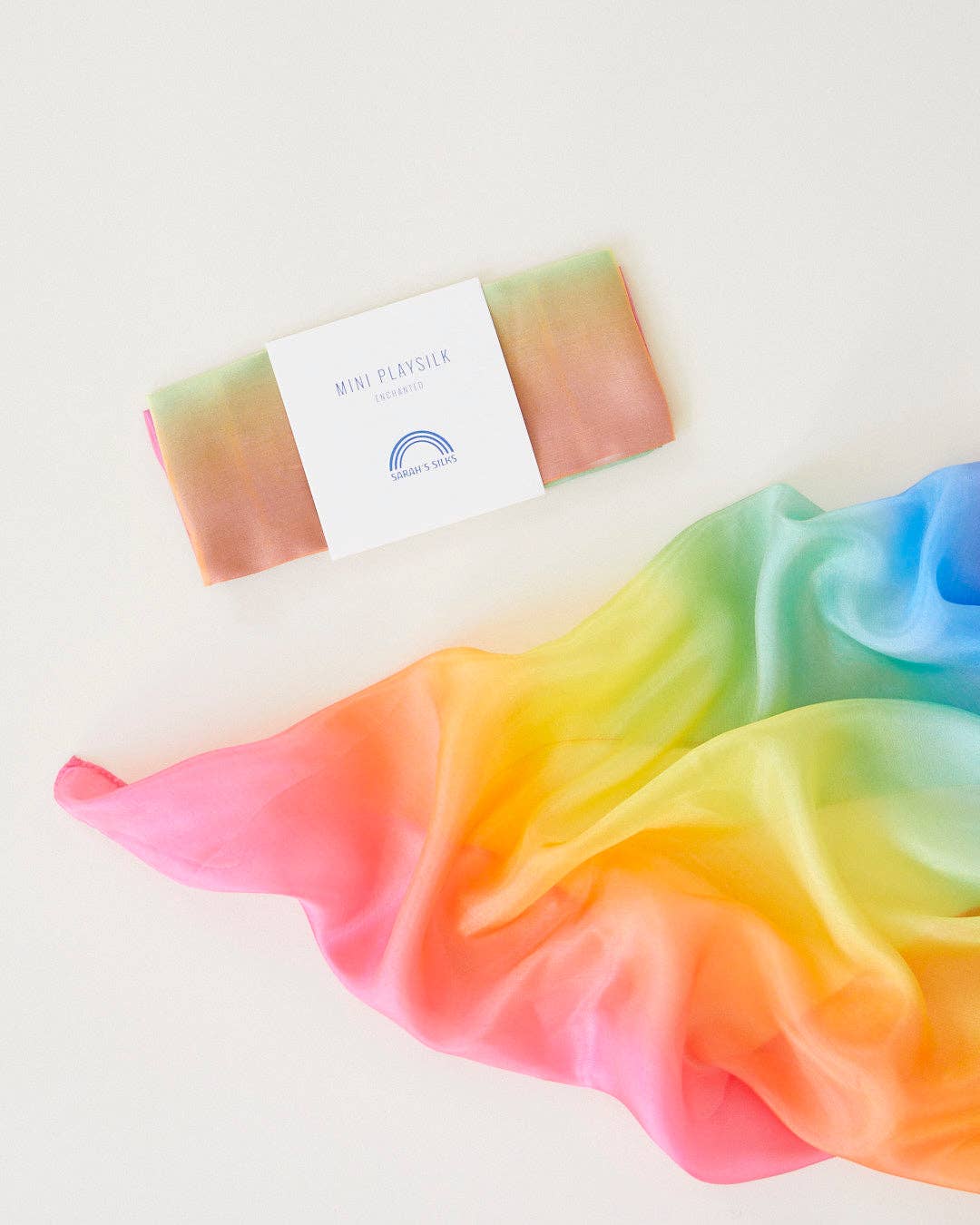 Mini Enchanted Playsilks - 100% Silk Natural, Waldorf Toys: Rainbow - TAYLOR + MAXSarah’s Silks