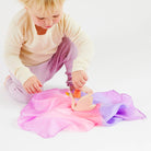 Mini Enchanted Playsilks - 100% Silk Natural, Waldorf Toys: Rainbow - TAYLOR + MAXSarah’s Silks