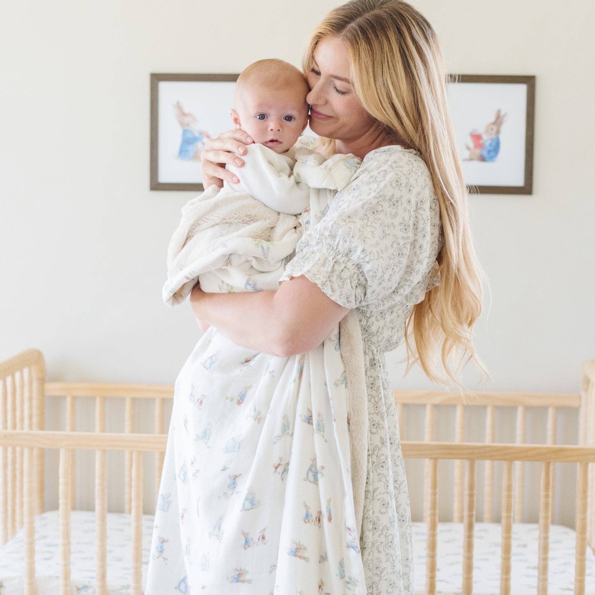 PETER RABBIT™ BAMBOO RAYON MUSLIN/LUSH BLANKETS: Boy SaranoniTAYLOR + MAX