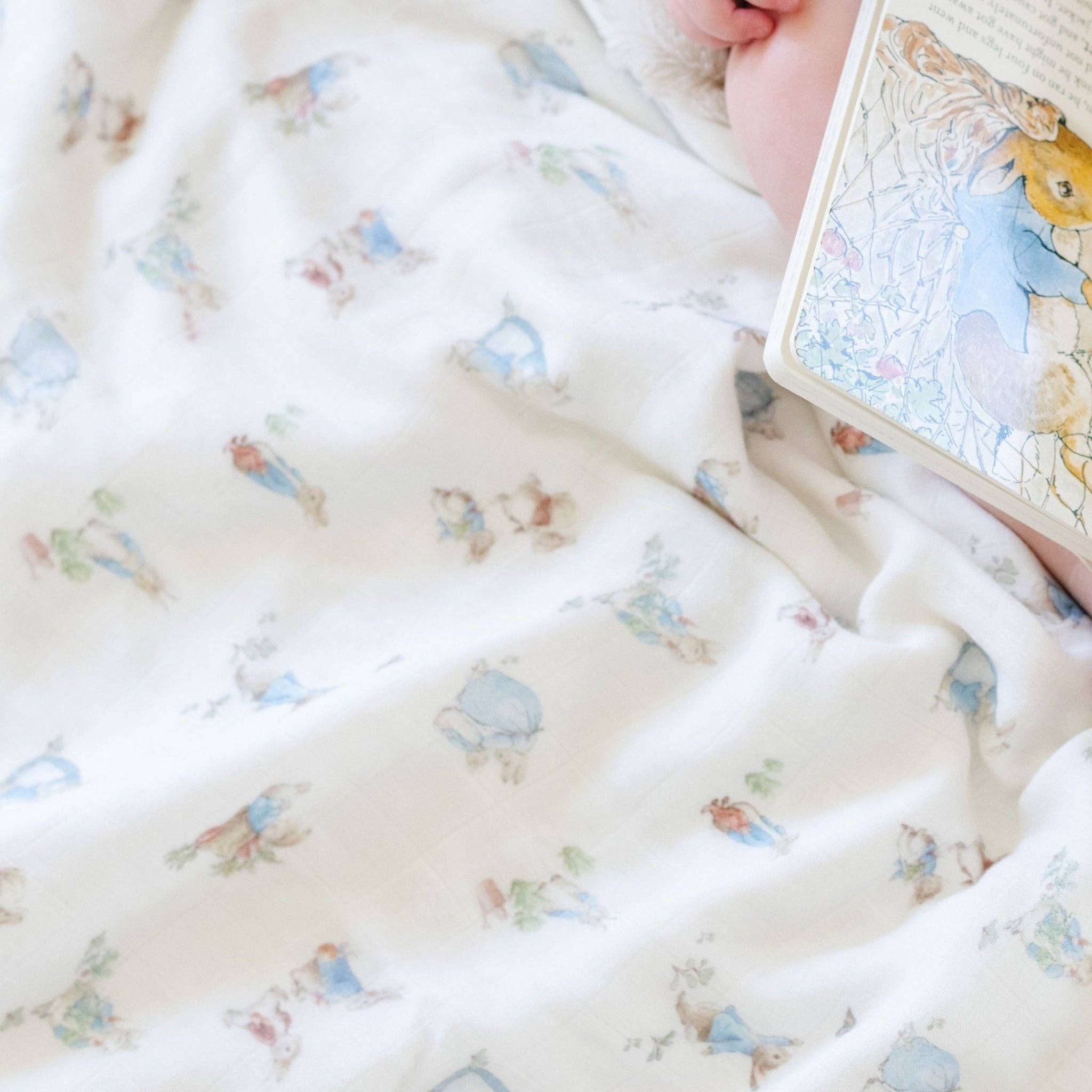 PETER RABBIT™ BAMBOO RAYON MUSLIN/LUSH BLANKETS: Boy TAYLOR + MAX