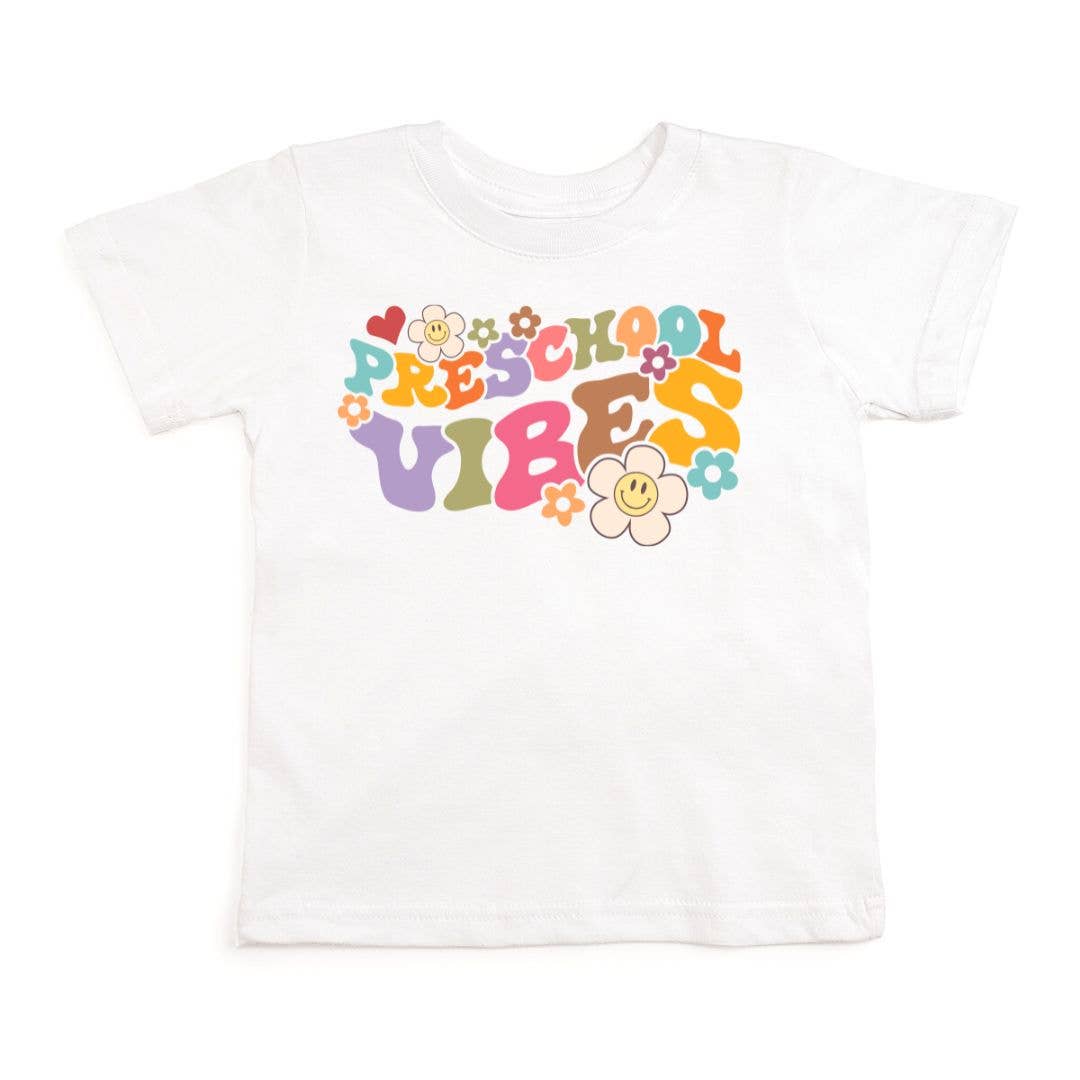 Preschool Retro Short Sleeve T - Shirt - Back To School Kids : 3T - TAYLOR + MAXTAYLOR + MAX