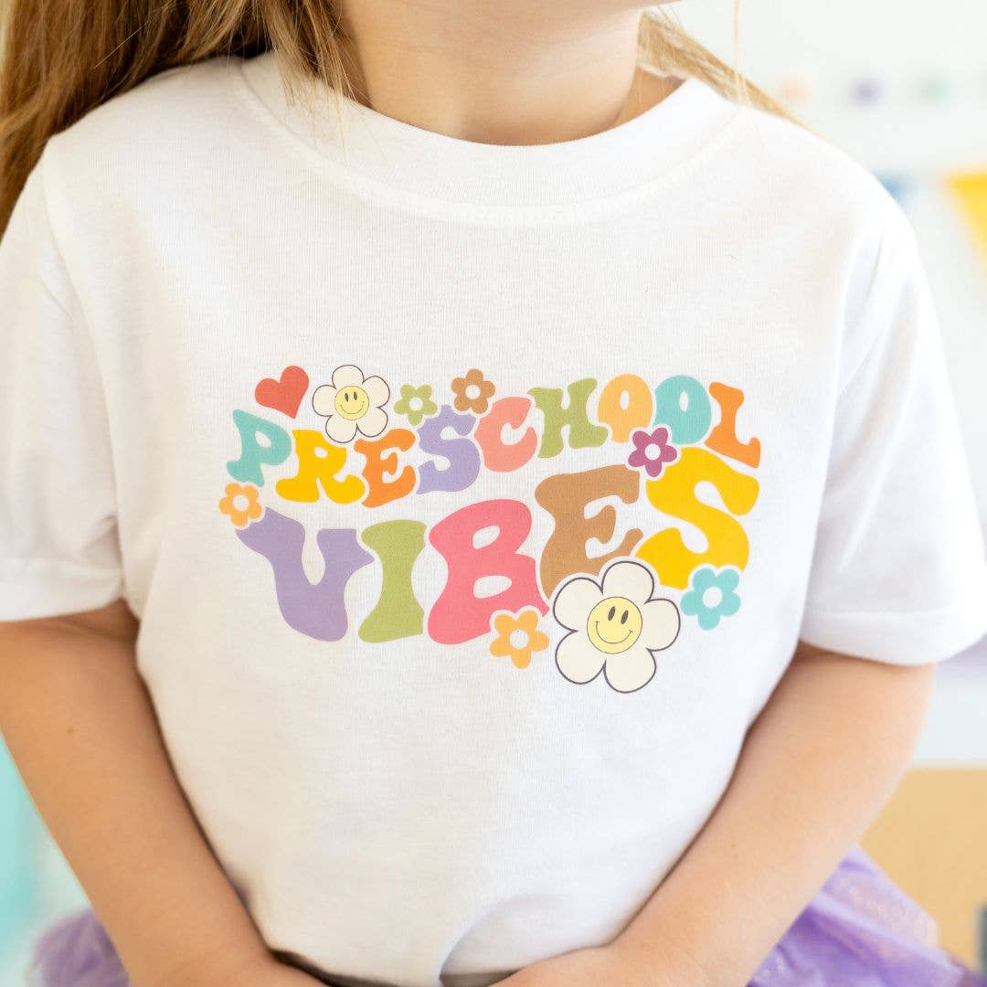 Preschool Retro Short Sleeve T - Shirt - Back To School Kids : 3T - TAYLOR + MAXTAYLOR + MAX