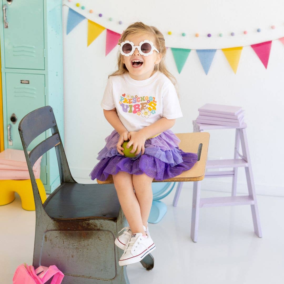 Preschool Retro Short Sleeve T - Shirt - Back To School Kids : 3T - TAYLOR + MAXTAYLOR + MAX