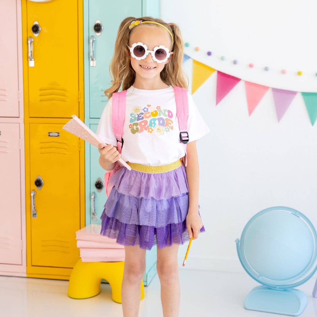 Second Grade Retro Short Sleeve T - Shirt - Back To School: 7/8Y - TAYLOR + MAXTAYLOR + MAX