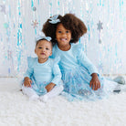 Snow Princess Iridescent Long Sleeve Tutu Bodysuit - Baby: 00 - 3M - TAYLOR + MAXSweet Wink