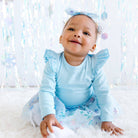 Snow Princess Iridescent Long Sleeve Tutu Bodysuit - Baby: 00 - 3M - TAYLOR + MAXSweet Wink