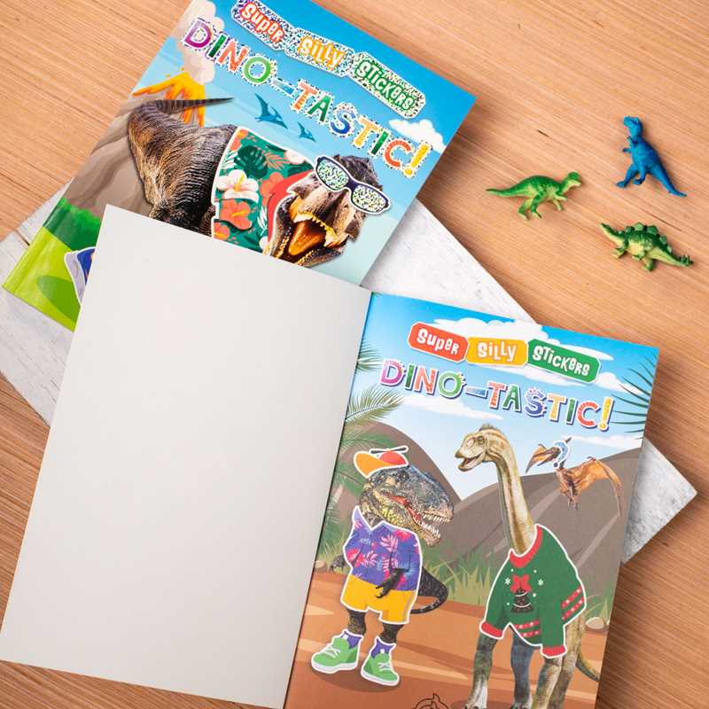 Super Silly Stickers: Dino - tastic! by Editors of Silver Dolphin Books: Paperback; 112 pages / English Simon & SchusterTAYLOR + MAX