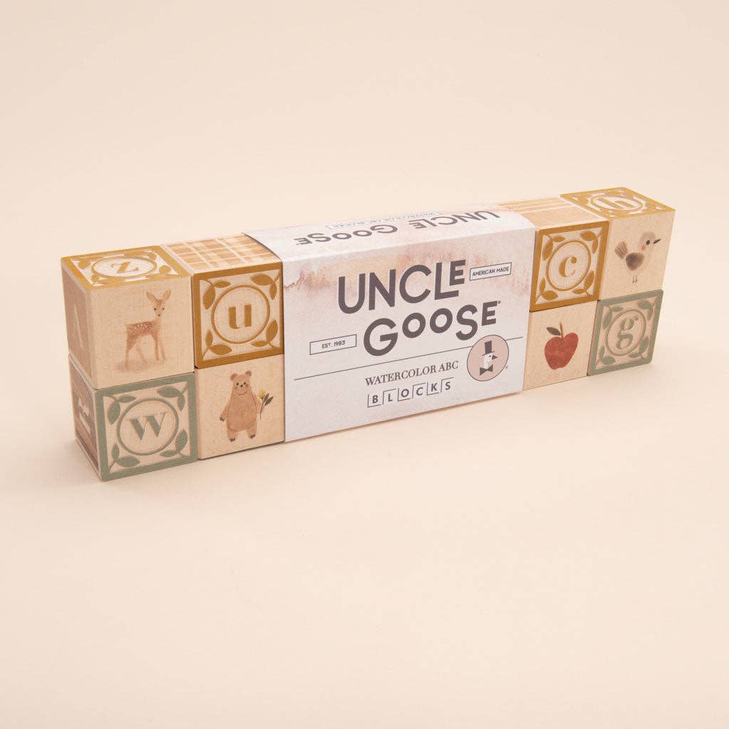 Uncle Goose Watercolor ABC Blocks Wooden BlocksUncle GooseTAYLOR + MAX