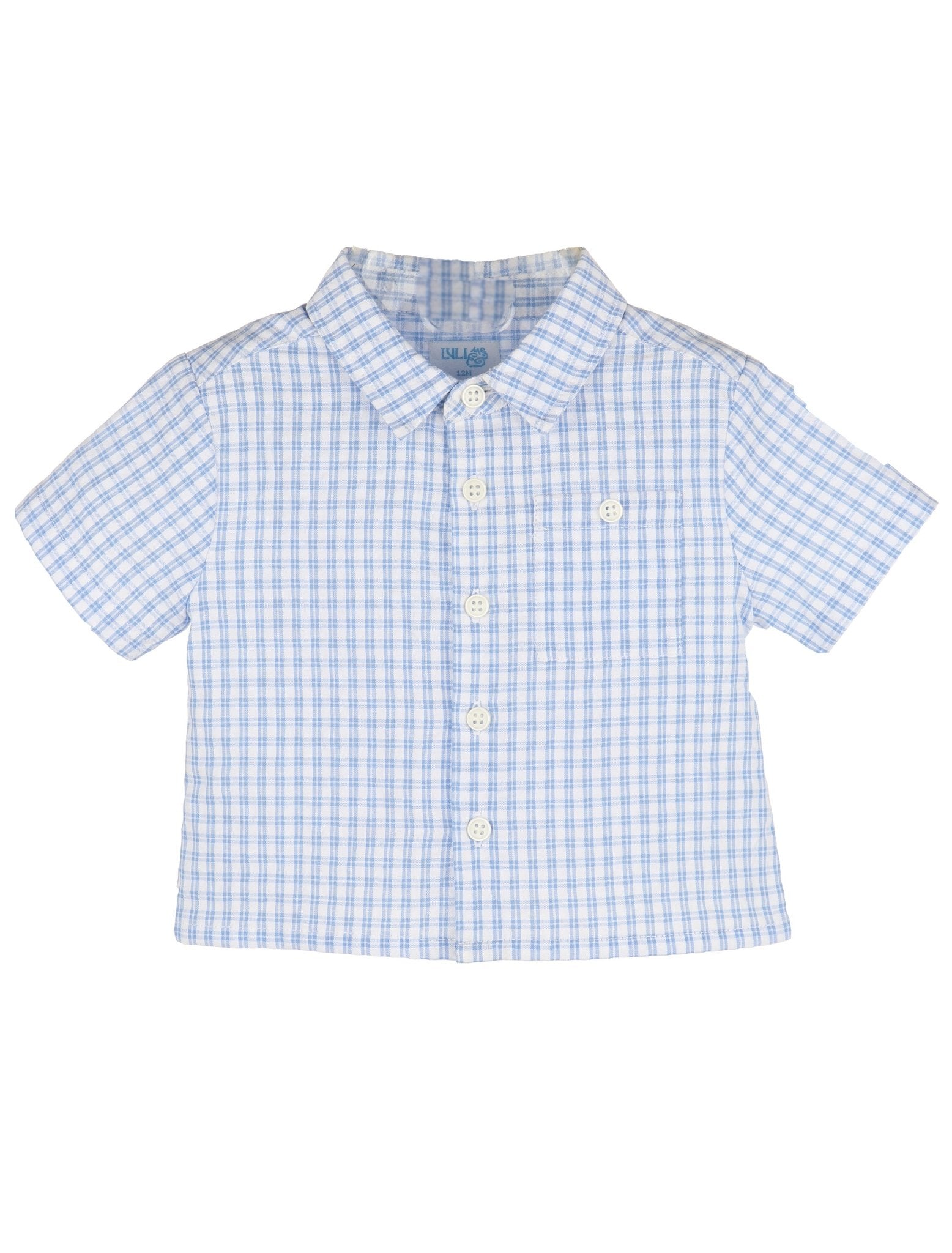 Vichy Boy Shirt, Blue TAYLOR + MAXTAYLOR + MAX