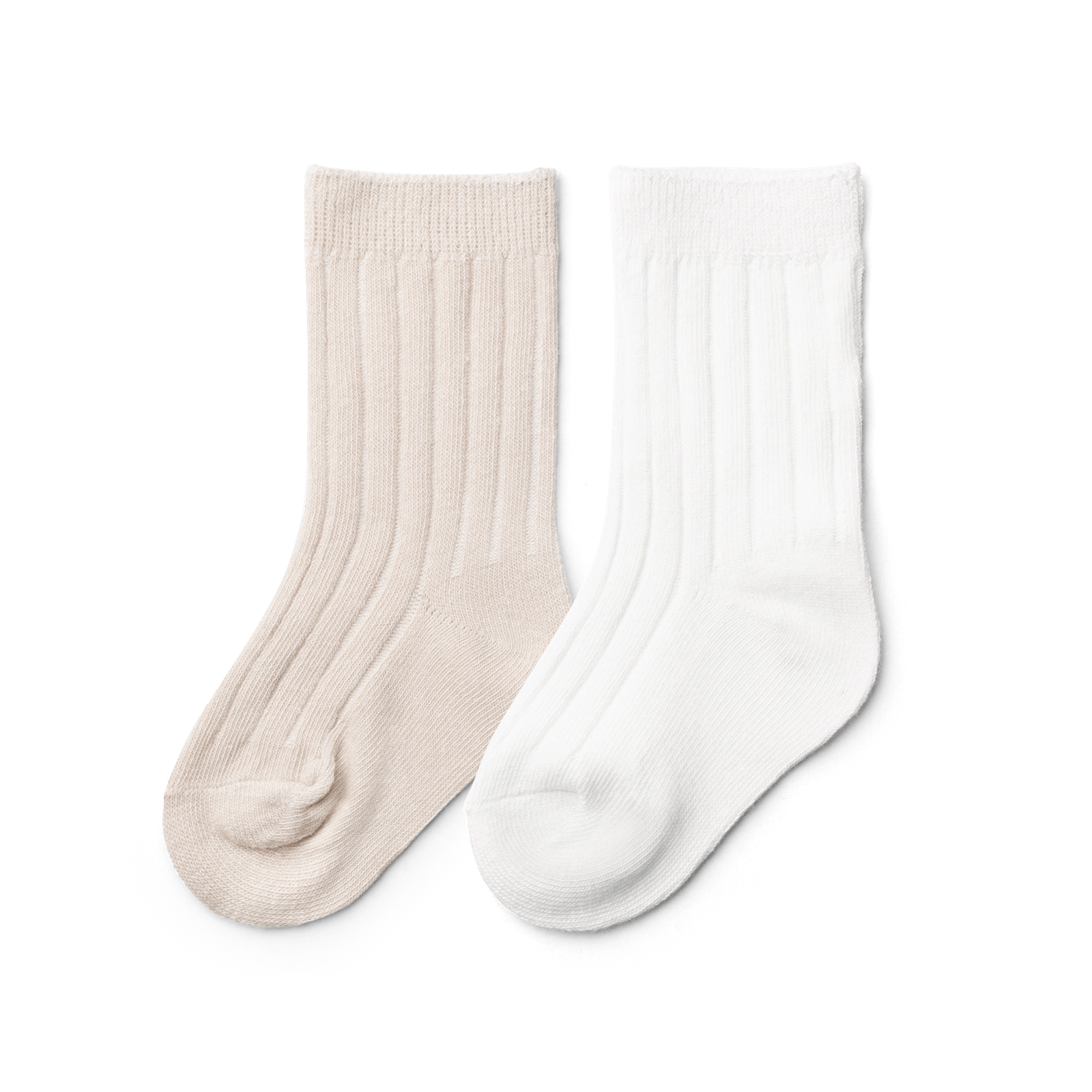 2pk Organic Cotton Knee High Socks | Neutral - TAYLOR + MAXgoumikids