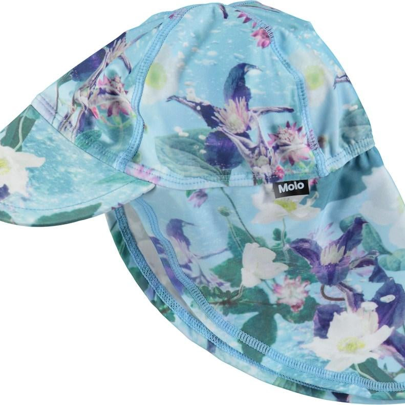 Aqua Flowers Sun Hat - TAYLOR + MAXMOLO