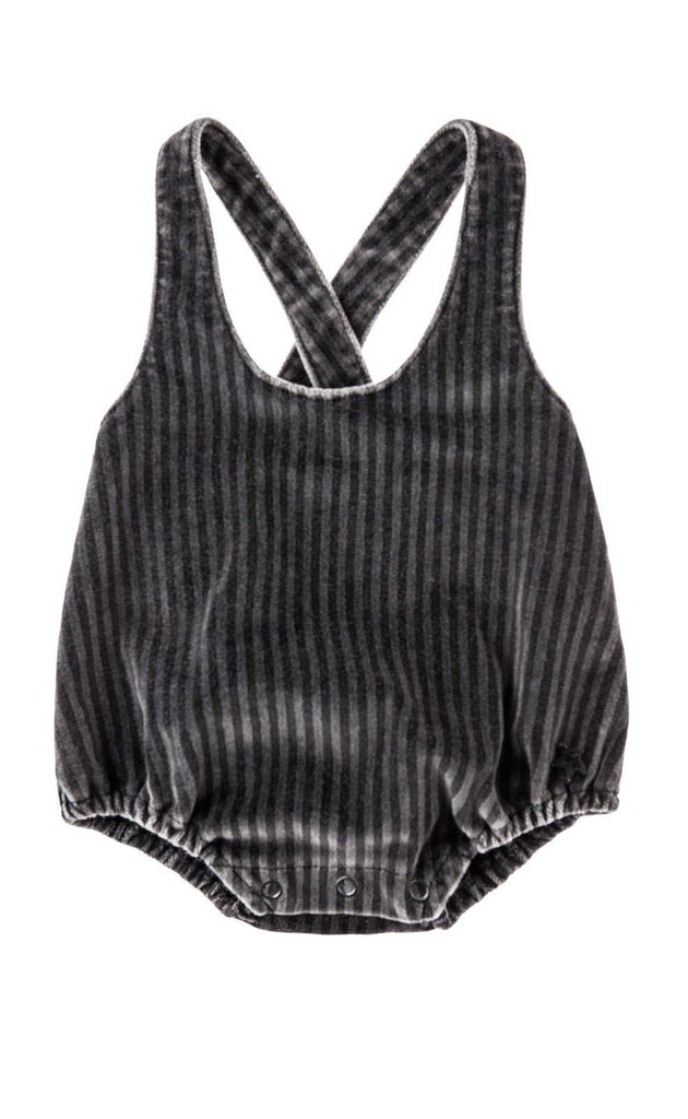 Black Stripe Velvet Body - TAYLOR + MAXTocoto Vintage