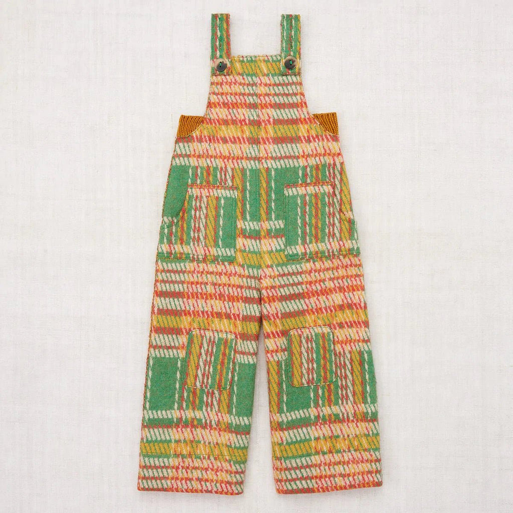 Boiled Wool Overall | Bottle Green Kitchen Plaid2 - TAYLOR + MAXMisha & Puff