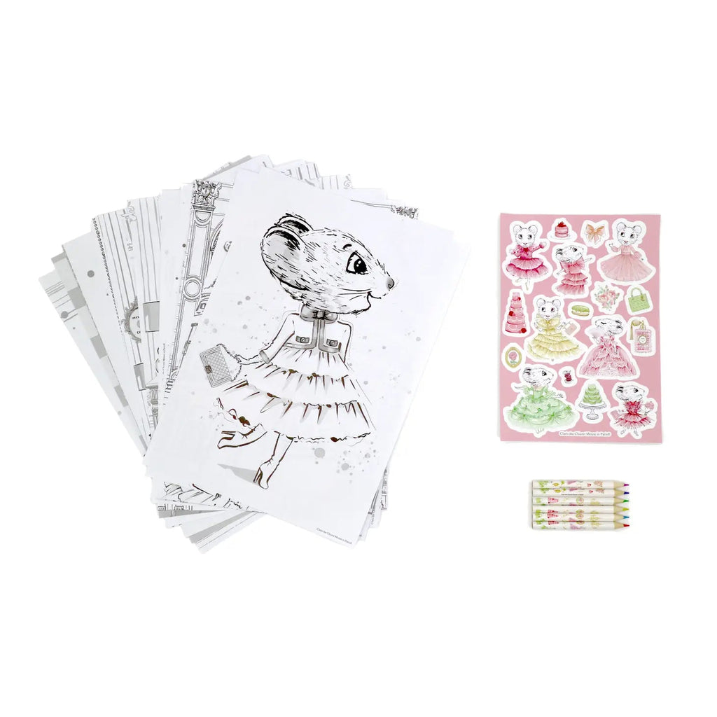 Claris the Chicest Mouse in Paris - Coloring Set - TAYLOR + MAXClaris