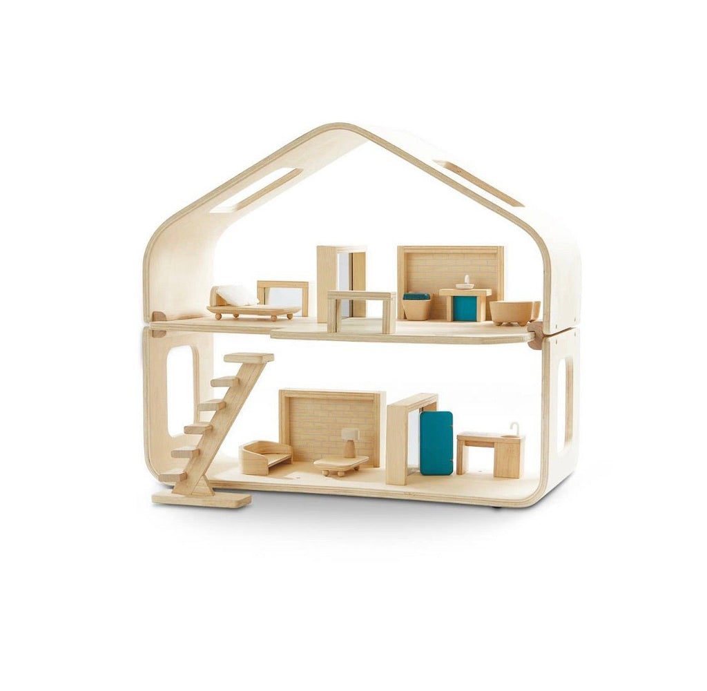 Contemporary Wooden DollHouse - TAYLOR + MAXplantoys