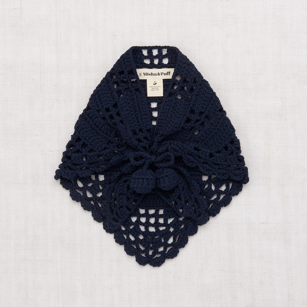 Crochet Kerchief | Maritime Blue - TAYLOR + MAXMisha & Puff
