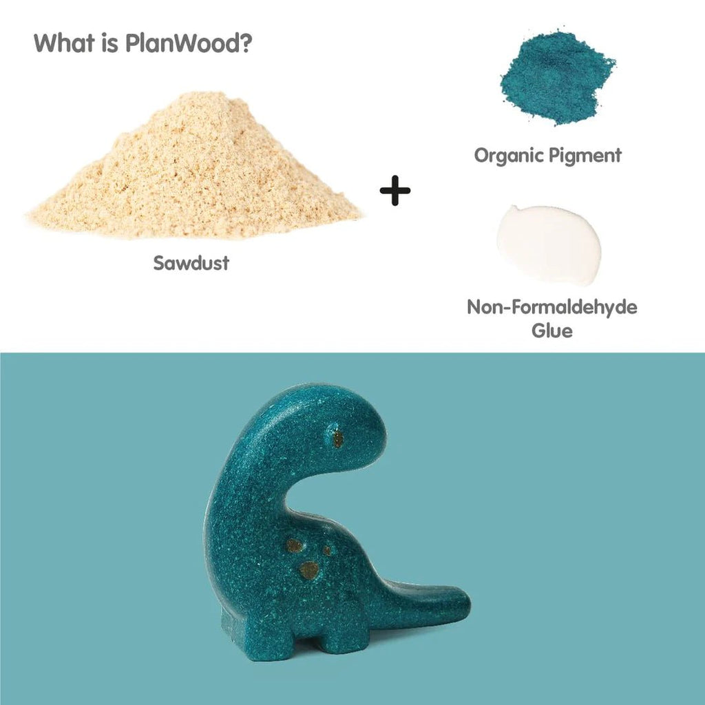 Diplodocus Wooden Toy - TAYLOR + MAXplantoys