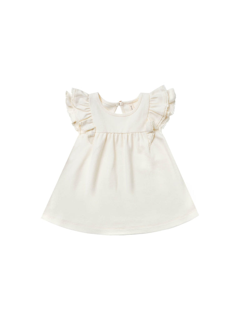 Flutter Dress | Ivory - TAYLOR + MAXquincy mae