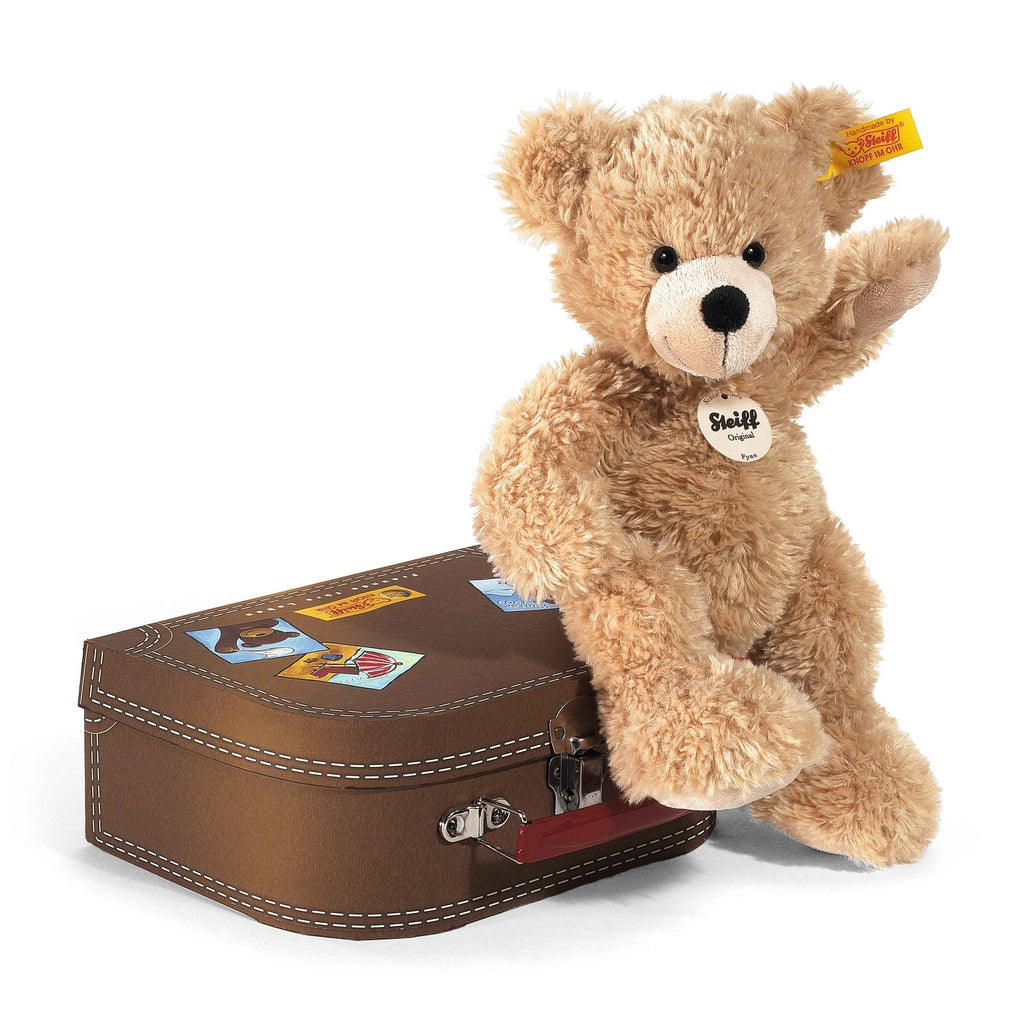 Fynn Teddy Bear in Suitcase, Children's Plush Toy - TAYLOR + MAXSteiff