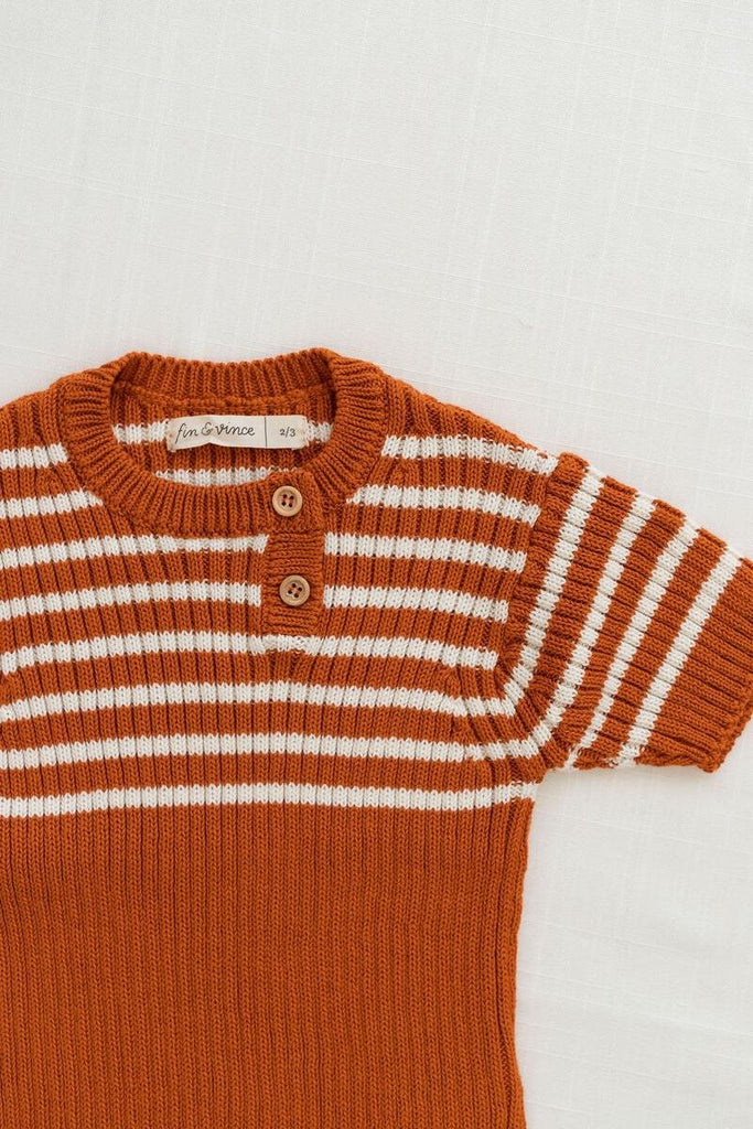 Heritage Knit Top | Ginger - TAYLOR + MAXFin & Vince