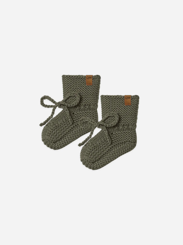 Knit Booties | Forest - TAYLOR + MAXquincy mae