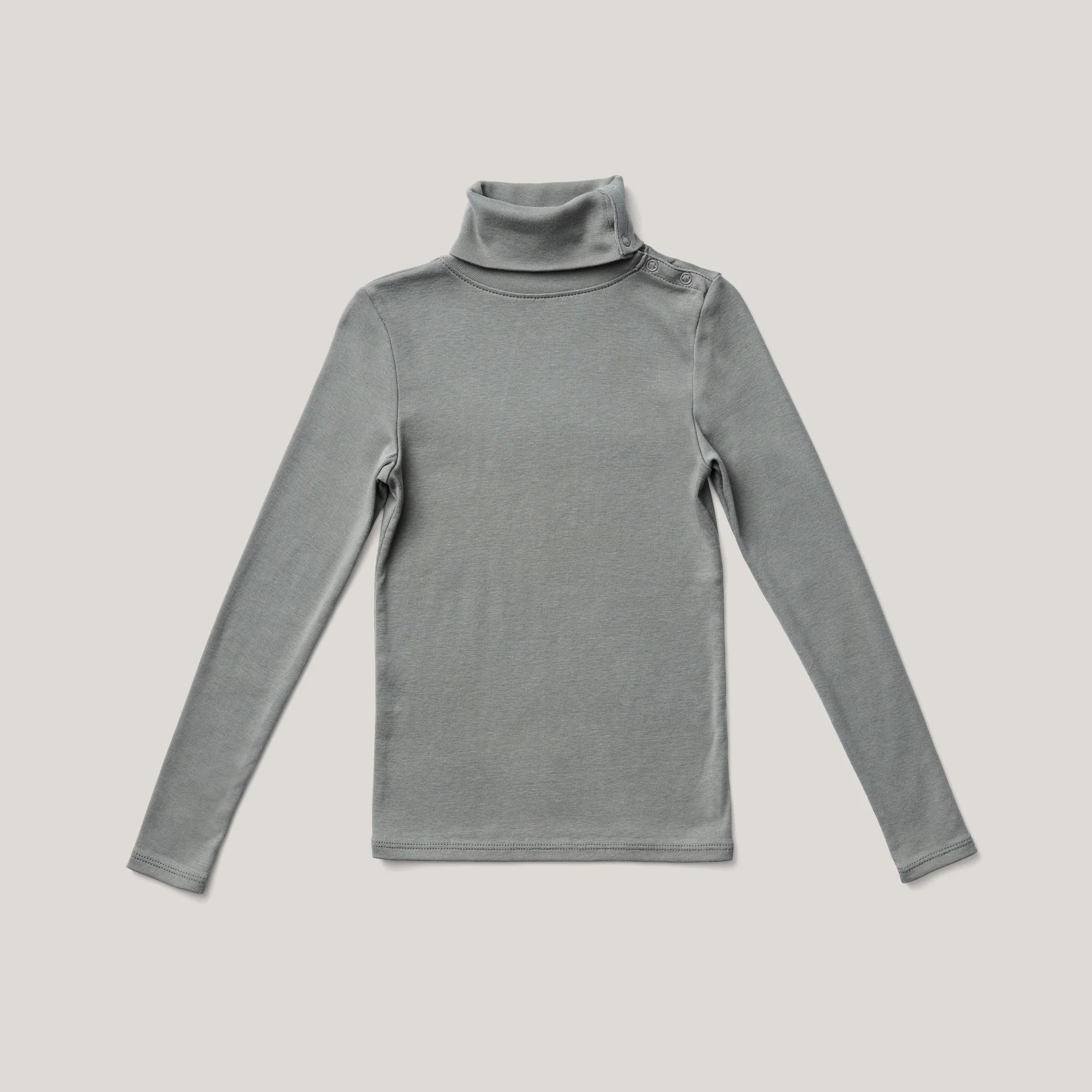 Long Sleeve Snap Turtleneck | Eucalyptus - TAYLOR + MAXSoor ploom