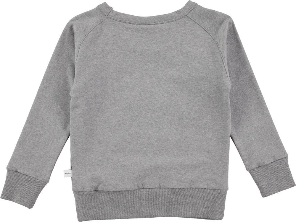 Mandie Grey Melange Sweatshirt - TAYLOR + MAXMOLO
