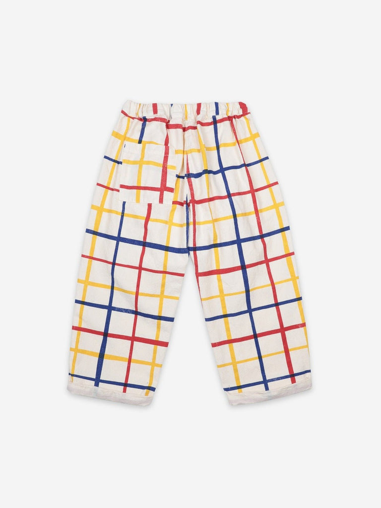 Multicolor Checkered Baggy Trousers - TAYLOR + MAXBobo Choses