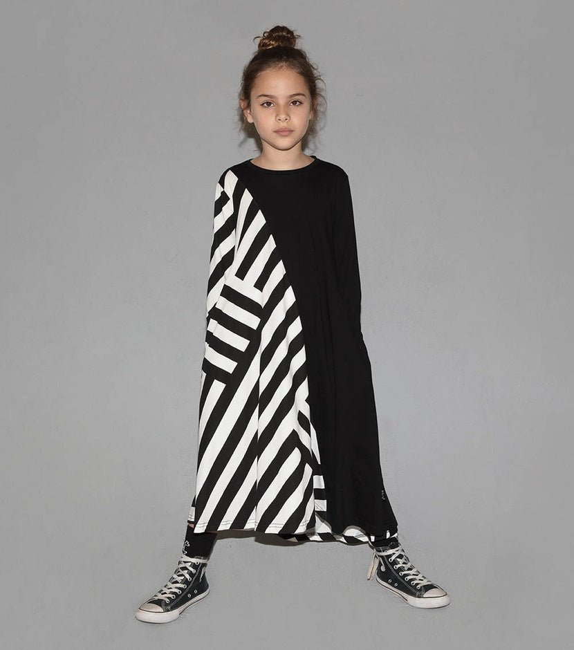 NUNUNU Striped 360 Dress | Black - TAYLOR + MAXNUNUNU