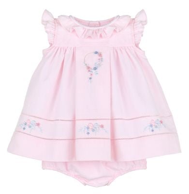 Pink Broderie Ruffle Dress - TAYLOR + MAXsophie and Lucas