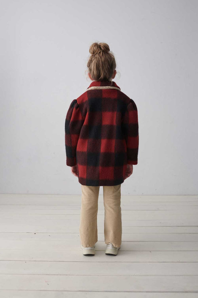 Plaid Wool Coat - TAYLOR + MAXMY LITTLE COZMO
