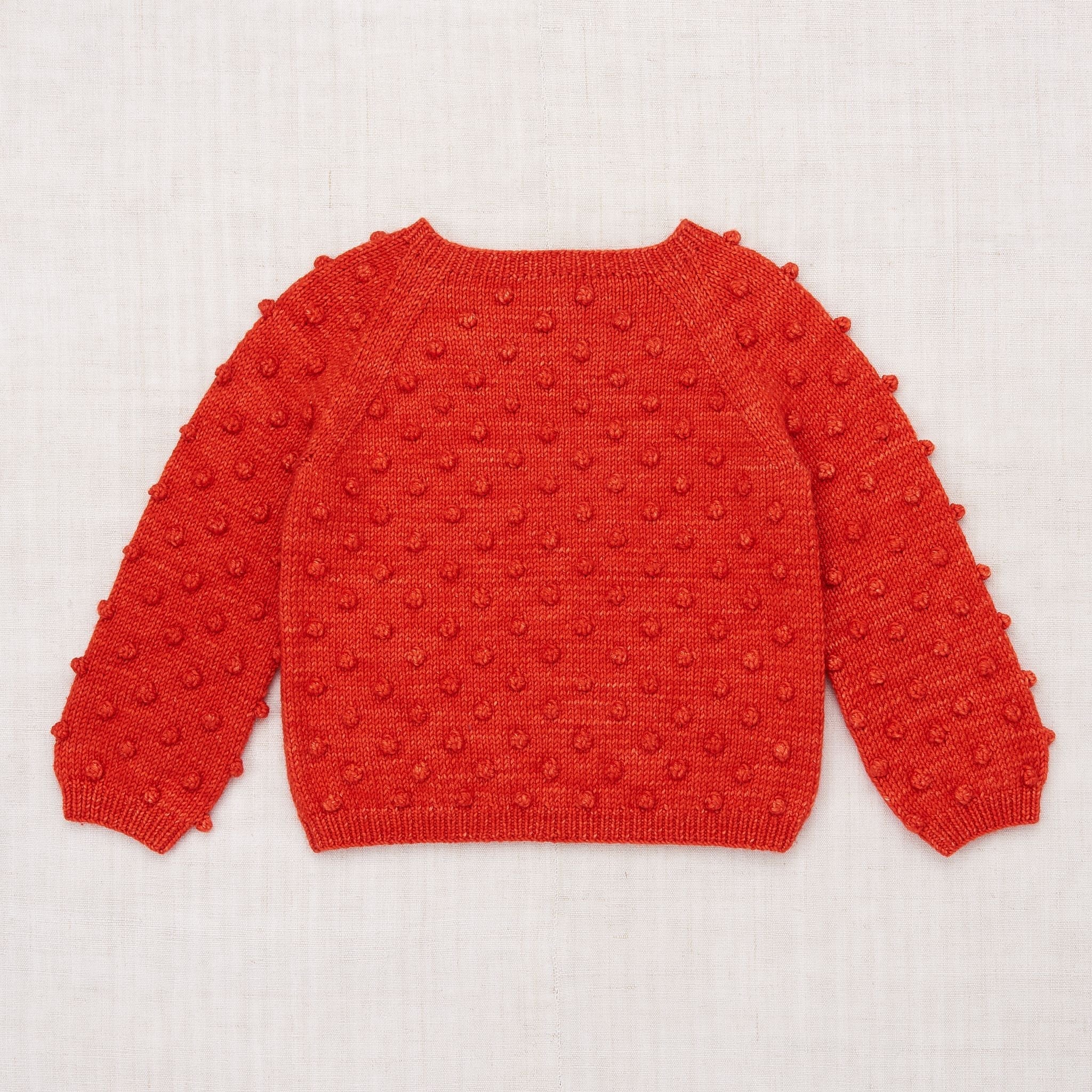 Popcorn Sweater | Red Flame - TAYLOR + MAXMisha & Puff