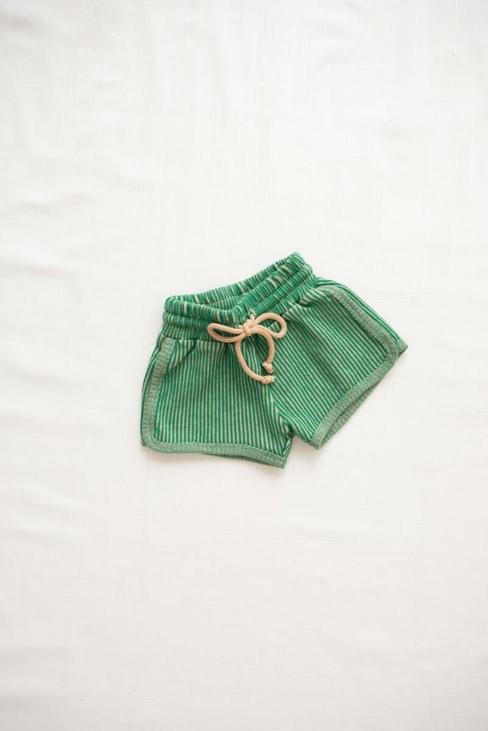 Ribbed Terry Trackies | Emerald - TAYLOR + MAXFin & Vince