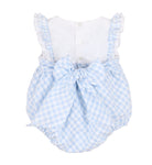Ruffle Gingham Bubble | Blue - TAYLOR + MAXsophie and Lucas