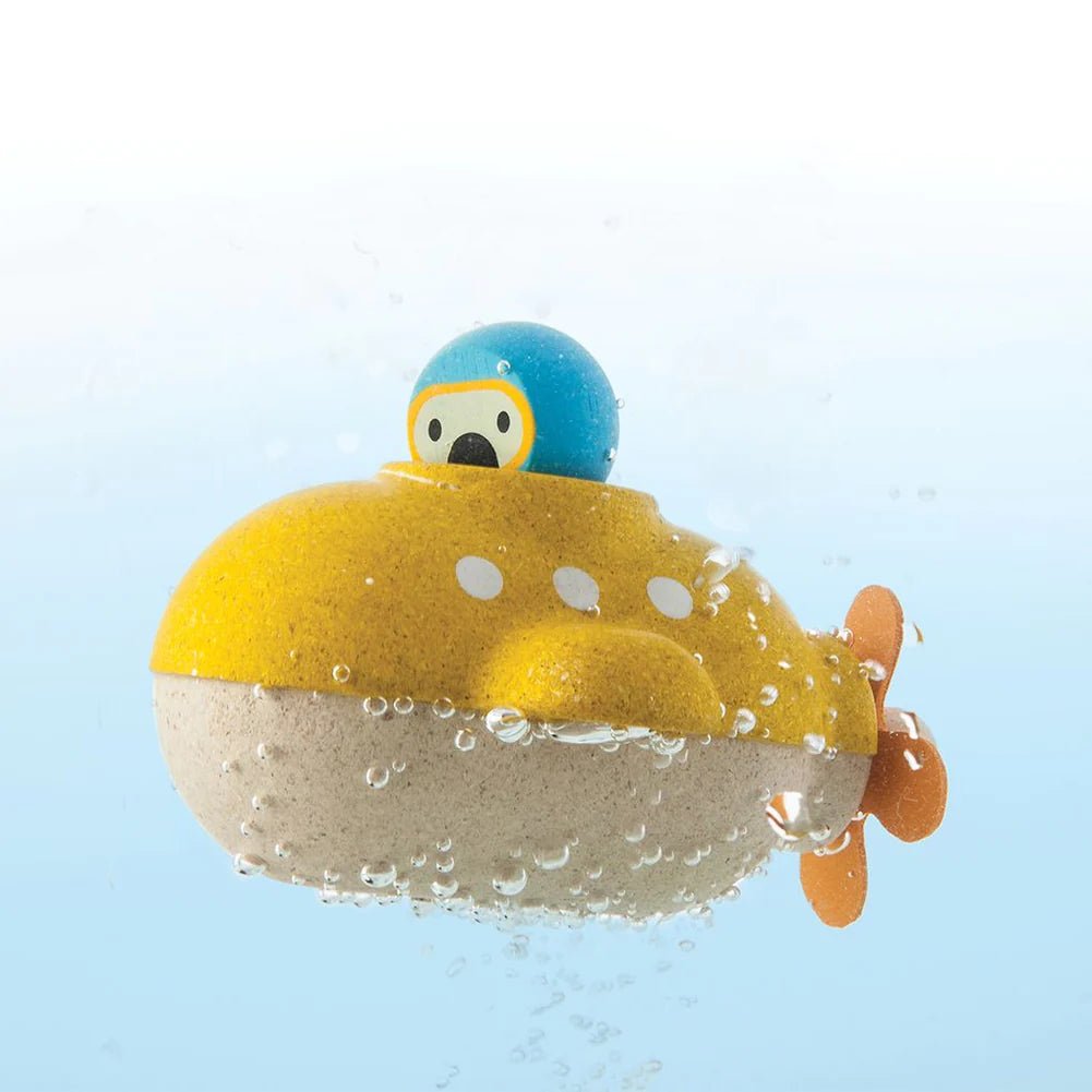 Submarine Wooden Bath Toy - baby toys TAYLOR + MAX