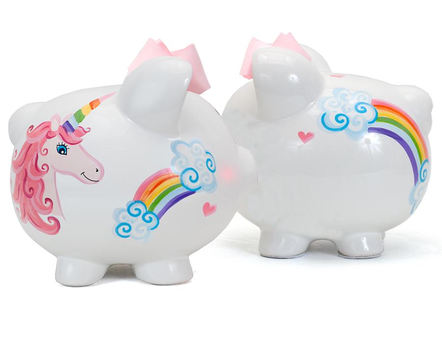 Unicorn and Rainbow Piggy Bank - TAYLOR + MAXTAYLOR + MAX
