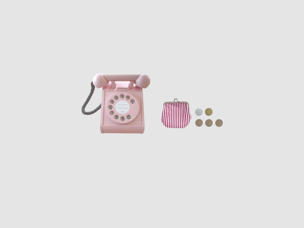 Wooden Telephone | Pink - TAYLOR + MAXKiko & GG*